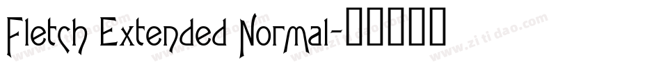 Fletch Extended Normal字体转换